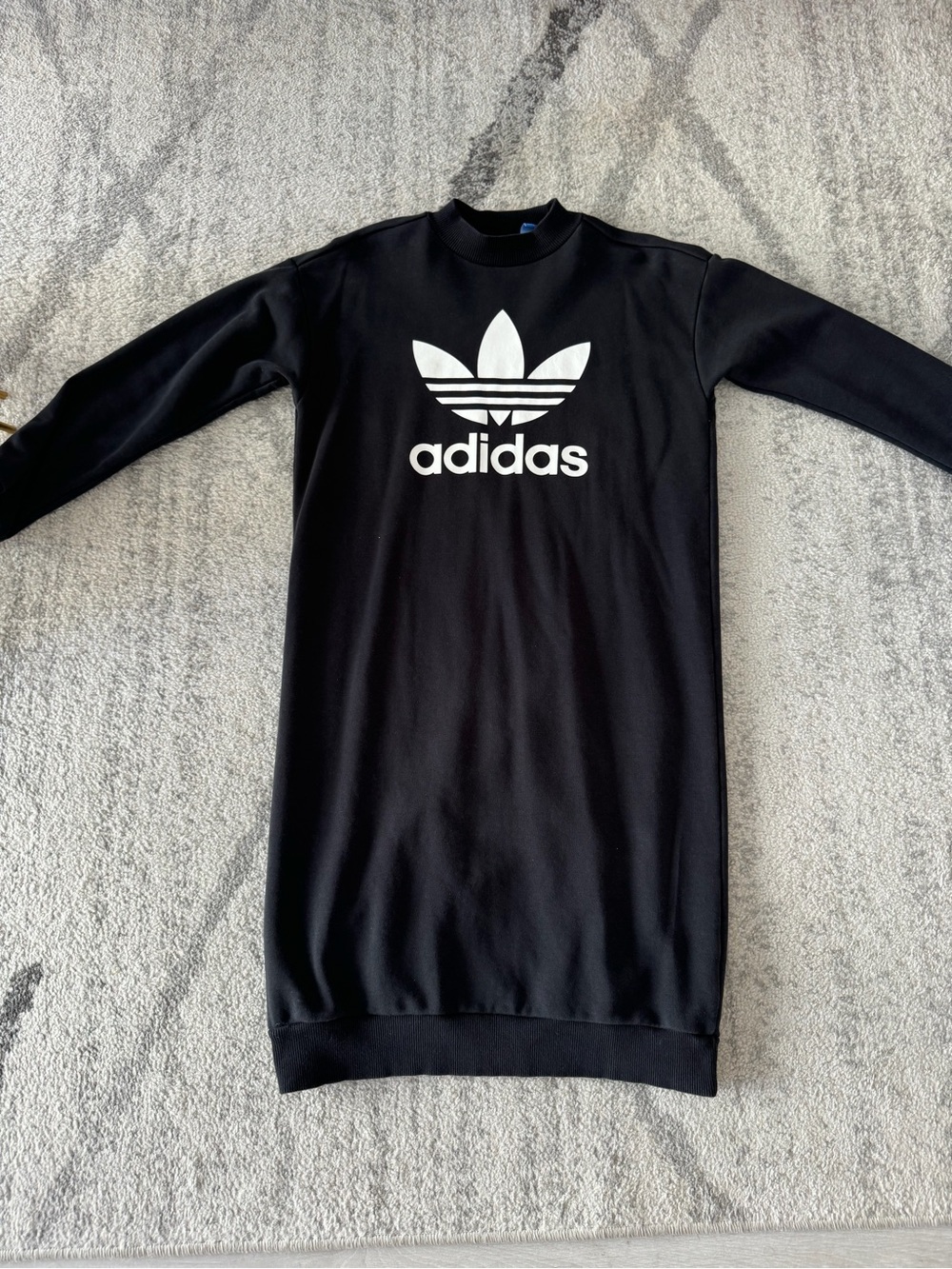 Adidas Black Trefoil Crewneck Sweater Dress